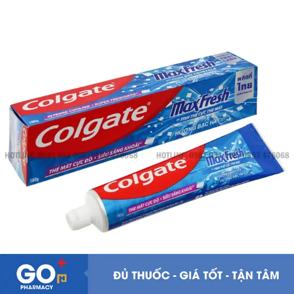Colgate MaxFresh hương bạc hà 180g